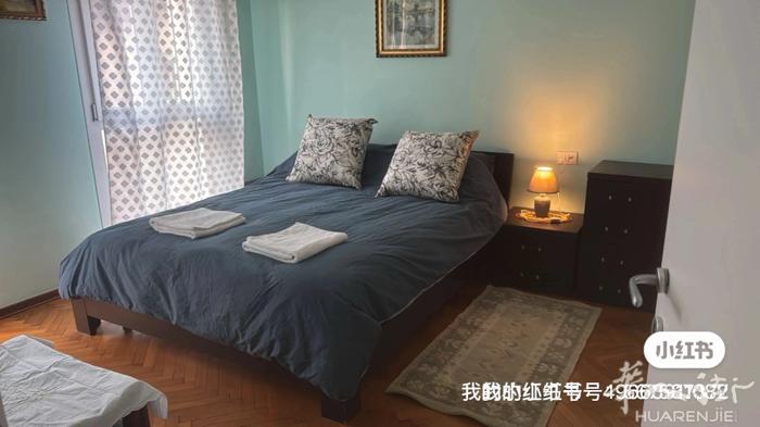 Mestre 火车站对面月份9有25两个房间出租。（长租）有空调，有宽带，有电梯