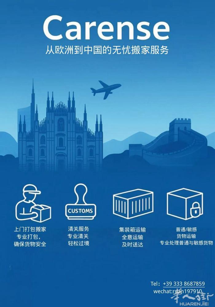 是意大利到中国