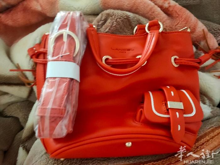 橙色包包 赠送皮带