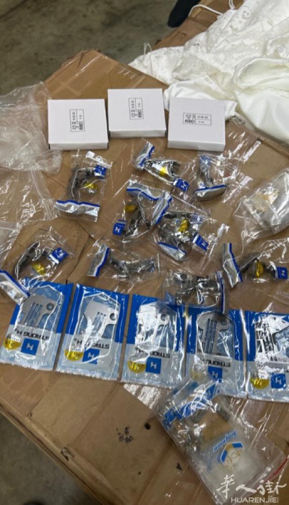割带机dino台湾原装刀片强信牌压脚针板。上下勾针还有juki双针机油封通通卖机