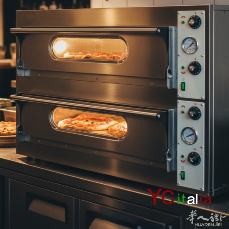 🍕 意大利披萨大师，您厨房的秘密武器！Y.C. Italia“Big 99”双层电烤箱，适合商业用途。