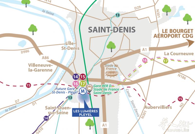 4条地铁线！巴黎93区Saint-Denis 新房地铁房