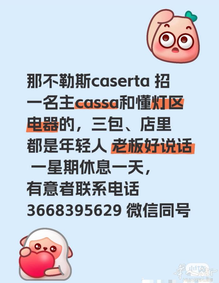 那不勒斯caserta招聘主ca和会灯区电器的 住家舒服 店里都是年轻人好说话