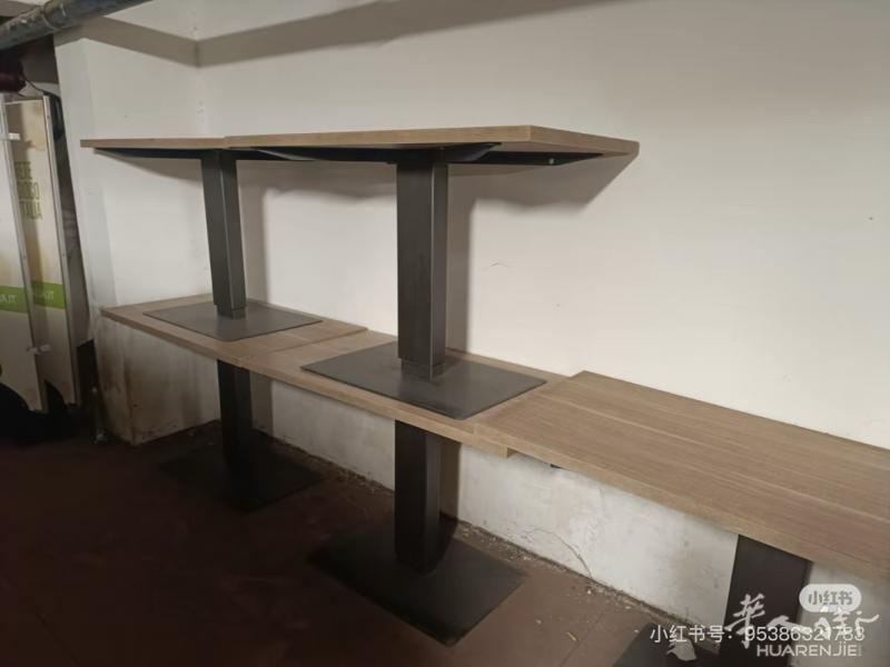 5张实木板长桌，99新罗马可包配送，包组装