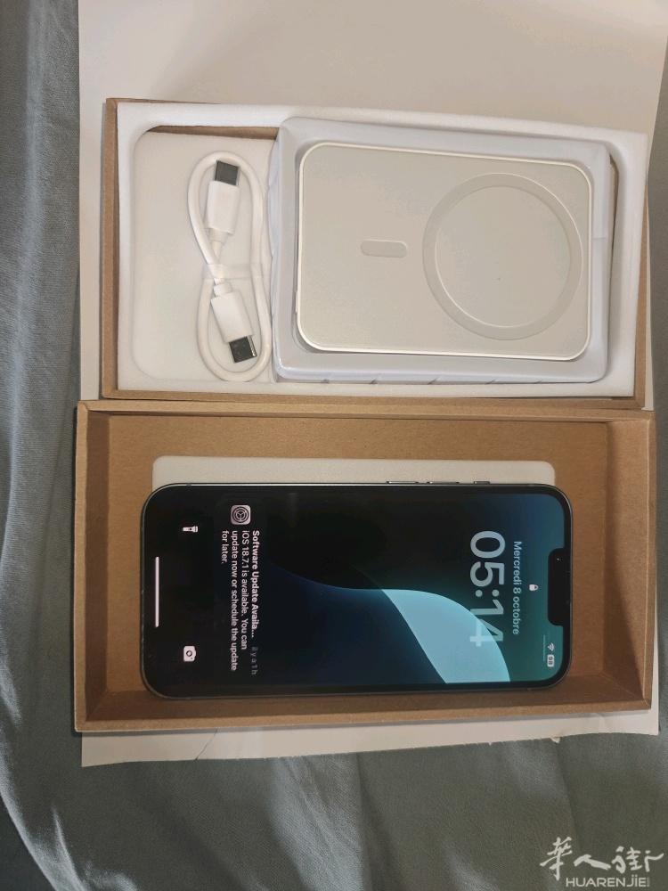 苹果14 iPhone 14 128G 蓝色 全网通 电池健康值100% 更换全