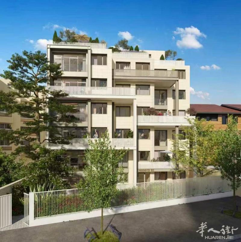 🔥巴黎92省Courbevoie新房二期🏠✨住宅旁学校、商业、休闲娱乐、医疗等配套完善