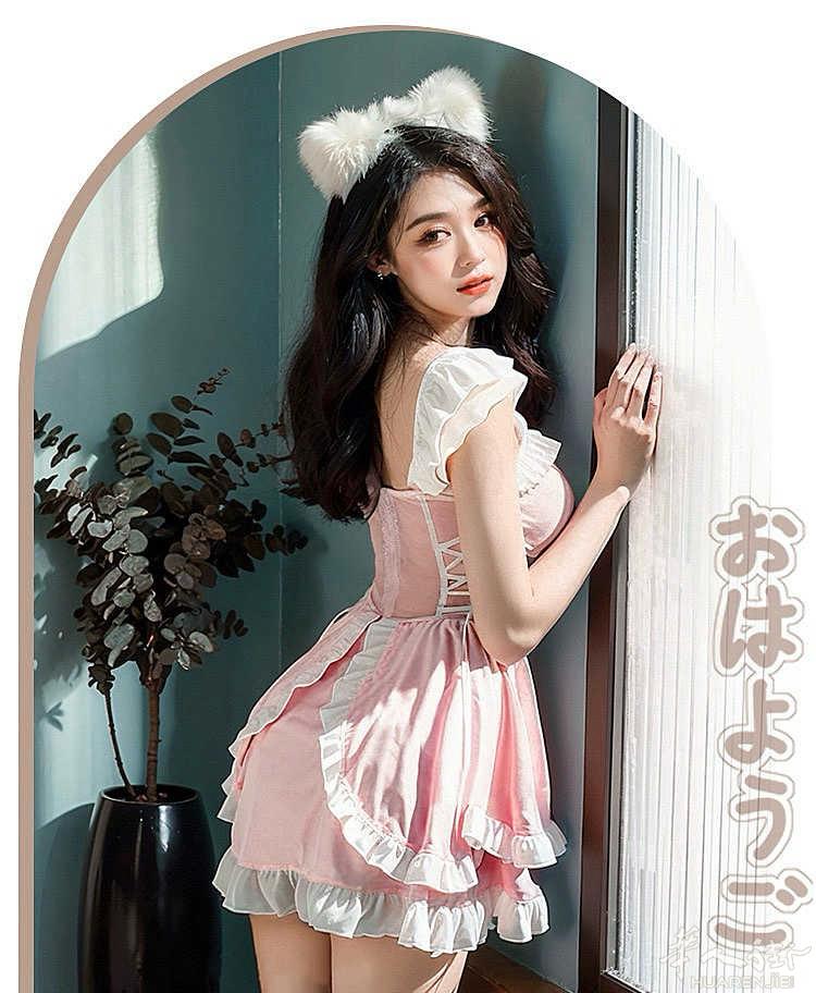 软萌猫女仆装 尺寸：均码 颜色：粉红配白色 式丰富齐全，各种服装和保健品皆有 下