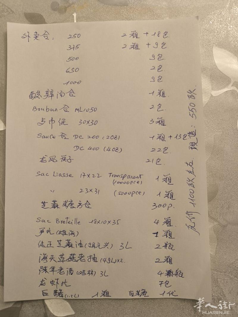 中餐外卖店结业有剩余货物出售  价格低微 附照片一张  有意者来电私聊   0617045019
