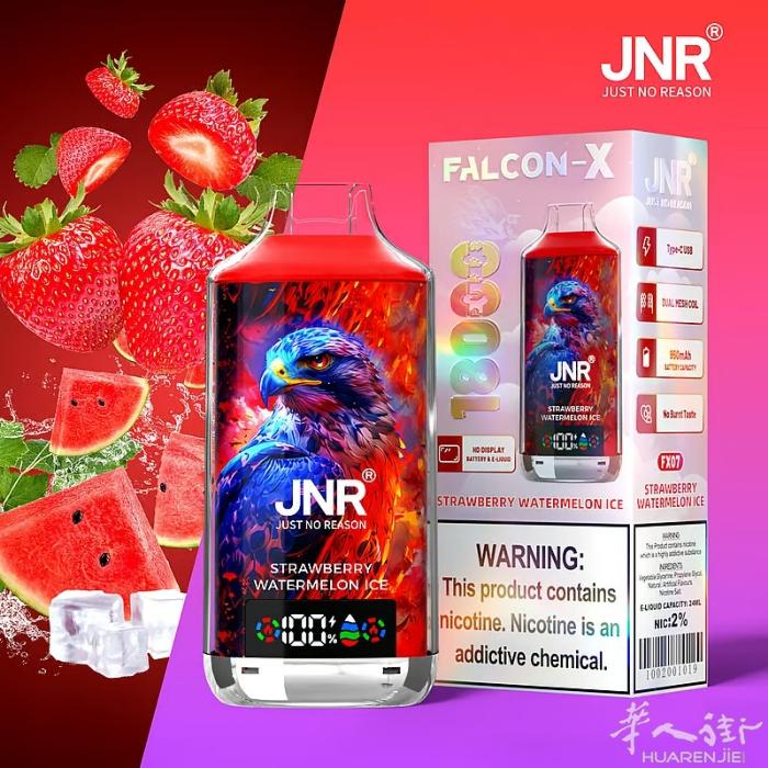 电子烟JNR牌18K 有电量显示屏，有各种水果口味，