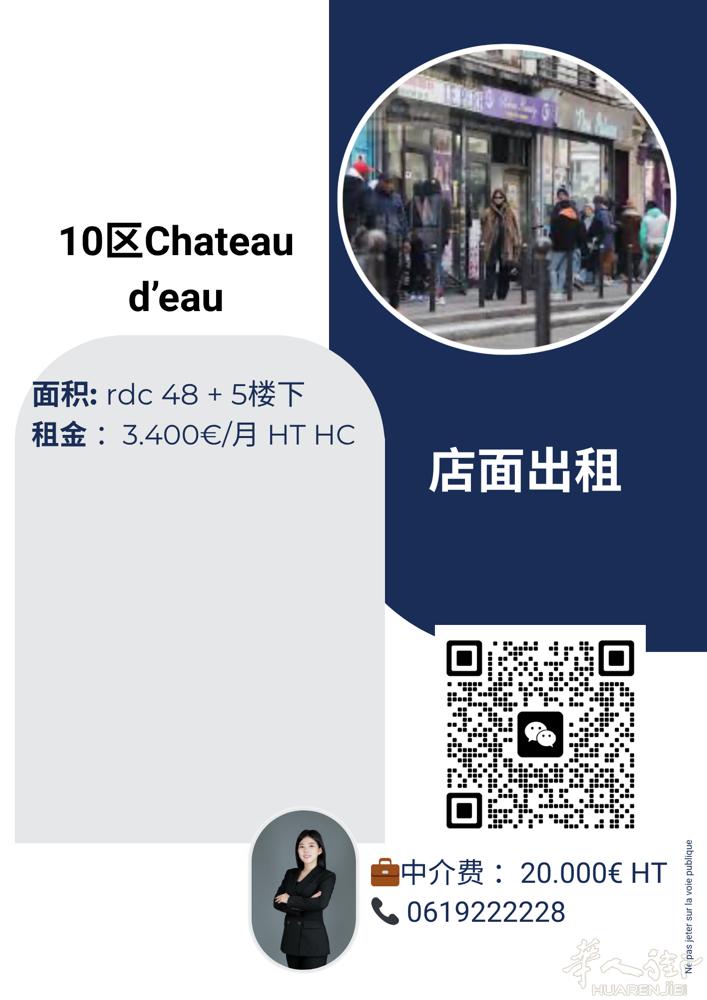 巴黎10区。Chateau d’eau.