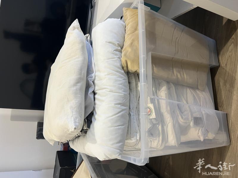 大巴黎小巴黎清仓出一些被子和枕头（已洗干净）