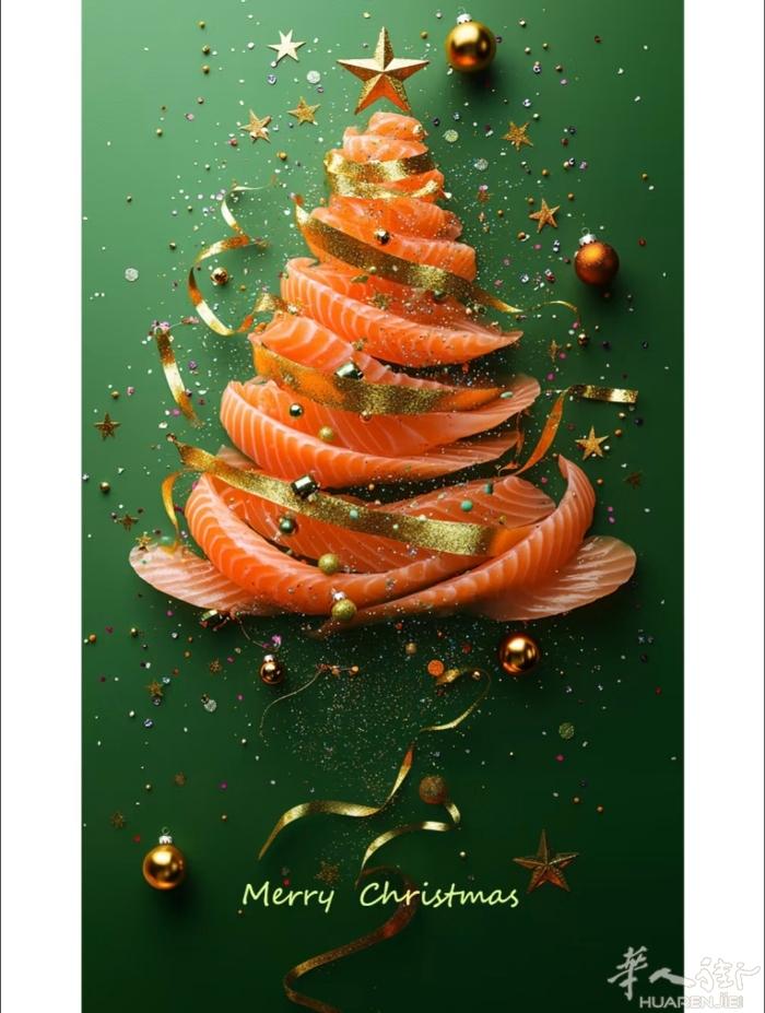 圣诞设计   🎄圣诞创意上新｜三文鱼圣诞树 ​节日氛围+设计巧思双在线🍣