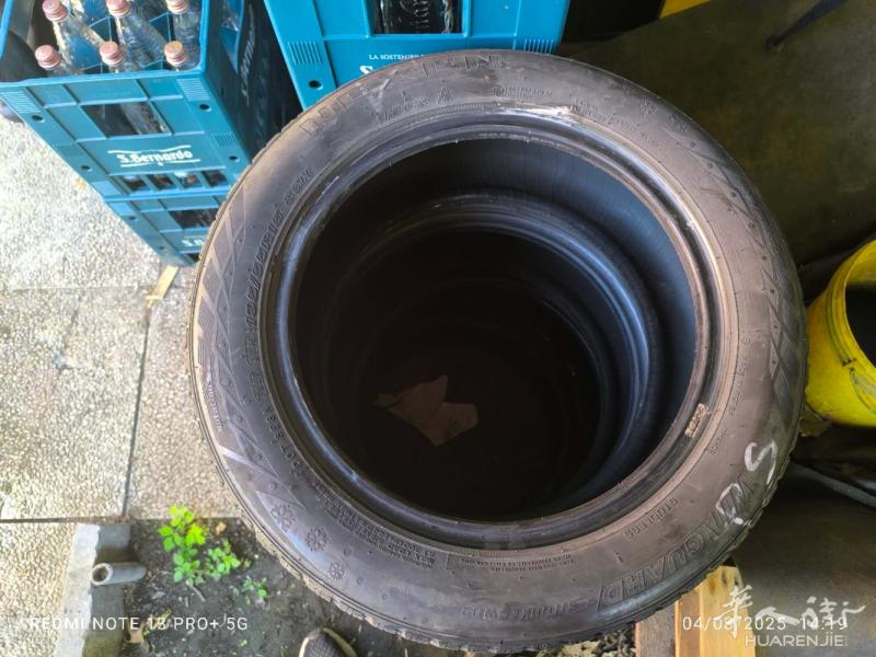como 4个冬季轮胎 195/55R15 85H，9成新，50欧全部，自取。