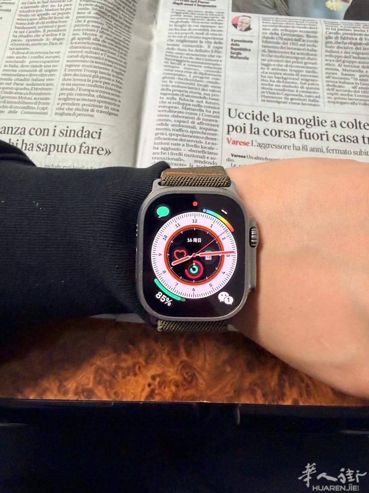 出apple Watch ultra 1 gps+cellular 电池%100