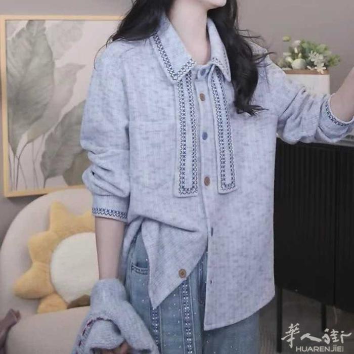 七彩绣花欢迎询价打样衬衫卫衣，外套，小裙子，邂逅七彩绣花，呈现的复古风，少女心，