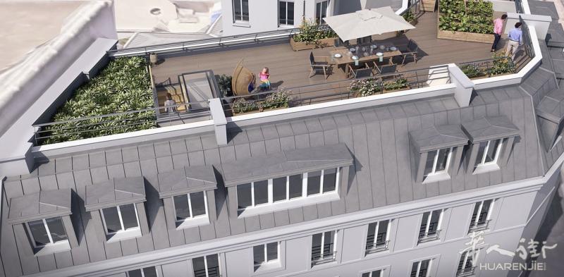 💎 92省Levallois-Perret近小巴黎17区顶层奢华公寓💎🏠 全新加建 | 💐私享空中露台 | 🏠坐落于一栋 R+5 层建筑的第5层（顶层