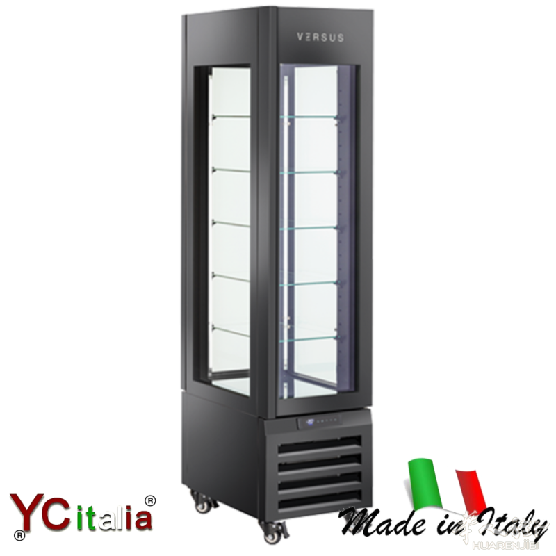 💎 YC Italia 专业甜点冷藏全景展示柜 (450x650x1900 mm)