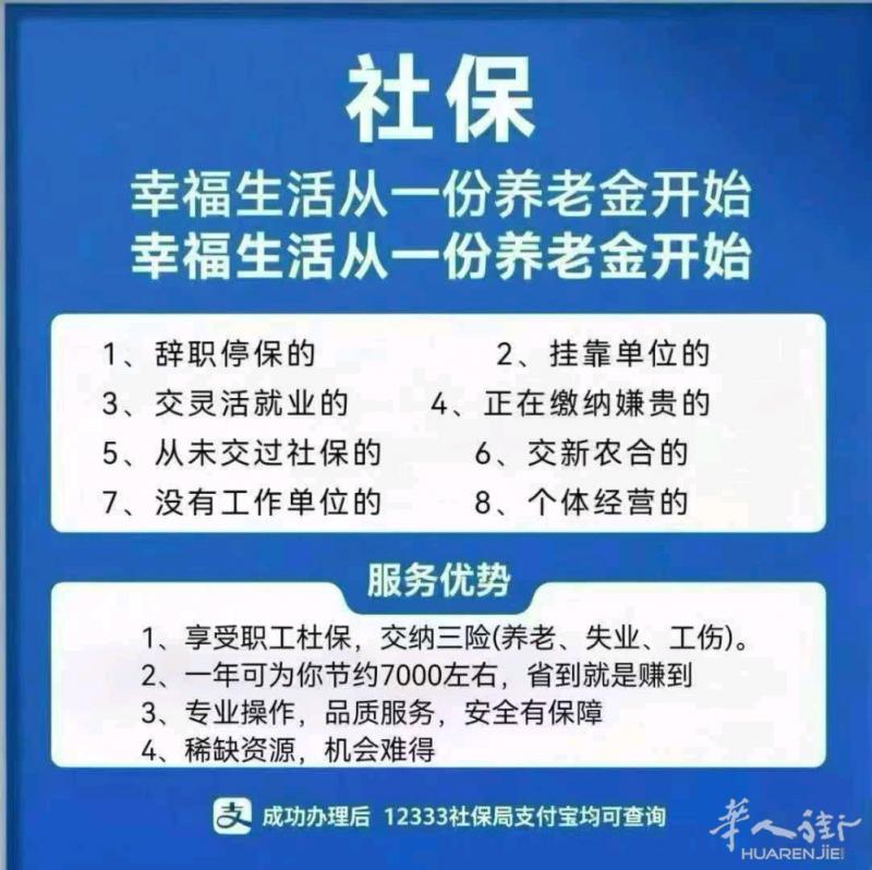 接单中国社保，有意请联系。