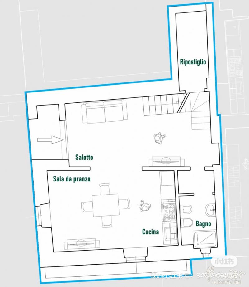 🏡 【特色乡村风格宅邸 · Calenzano 区】 1号公寓： 这套精致宅邸