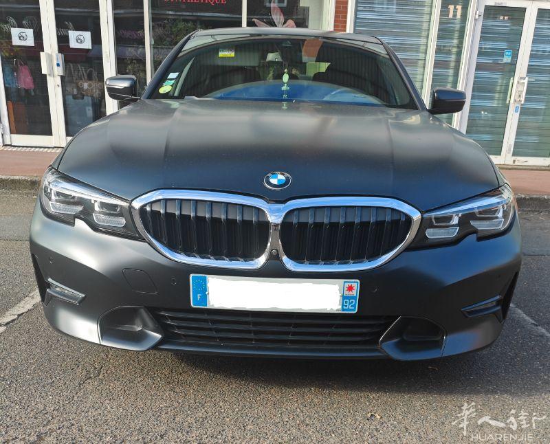 宝马三系G20贴了PPF磨砂黑膜 318D 150 Édition Sport 2019年自动挡 63500km
