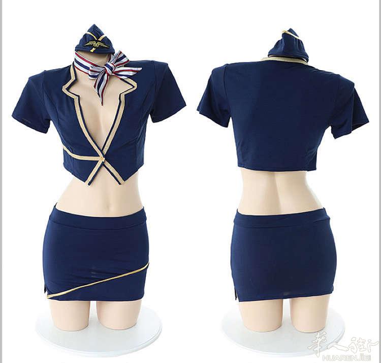 空姐包臀制服 尺寸：均码 颜色：深蓝 款式丰富齐全，各种服装和保健品皆有 微信号