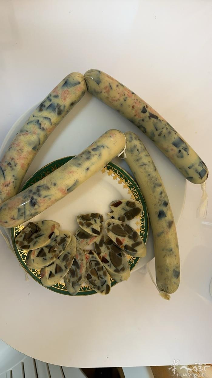 松花皮蛋肠 自己制作 干净卫生 馅料充足   需要的可以添加