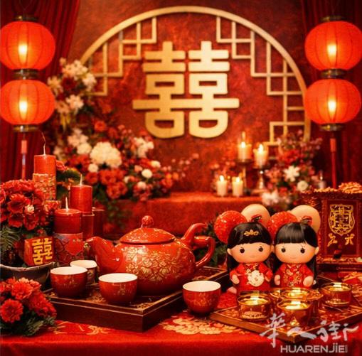 喜事用品 · 一站配齐 · 婚庆专业 · 全意大利服务  婚庆用品一站式采购 喜