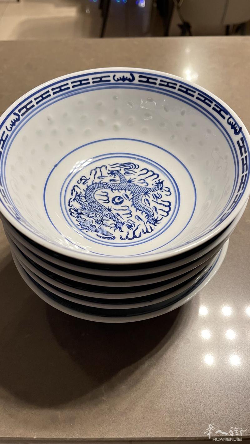 全新景德鎮大的米通汤碗17/18cm 8 €一个