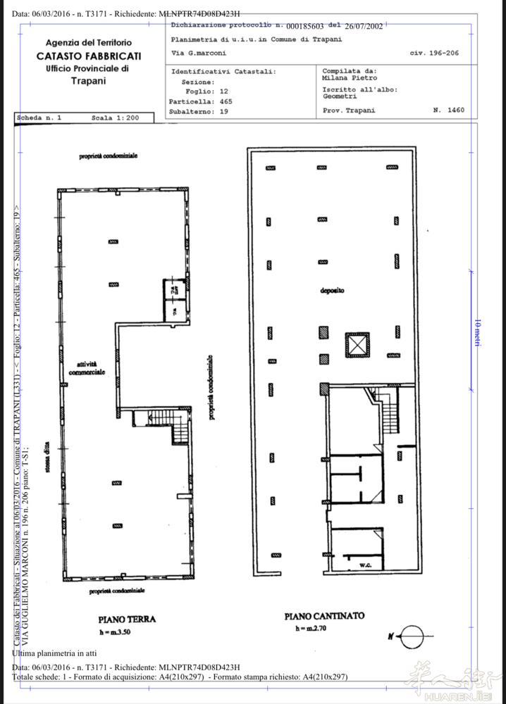 西西里岛Trapani210 Via G. Marconi 一间中型商铺出租，靠