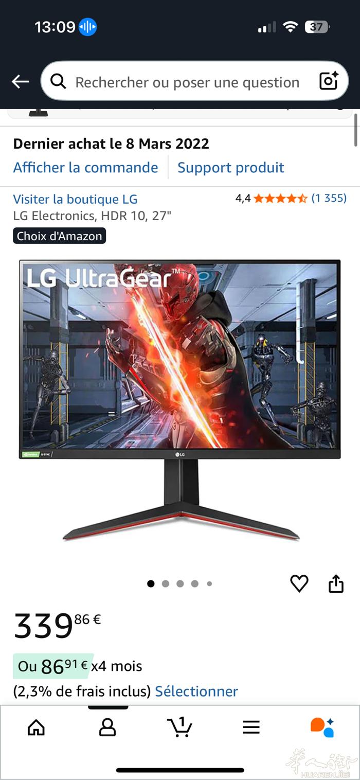 2K 144hz LG ips屏幕 二手99新 100欧 自取