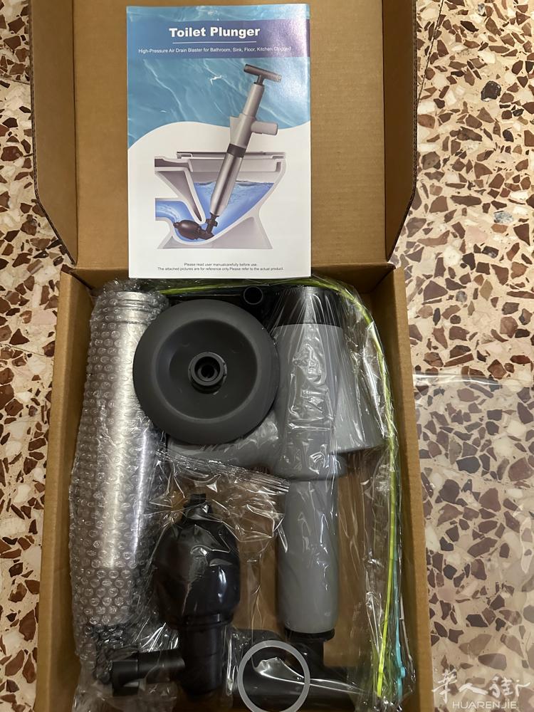 全新管道疏通器 马桶疏通器-炮通高压气通下水道神器 家用管道厕所 厨房 堵塞专用