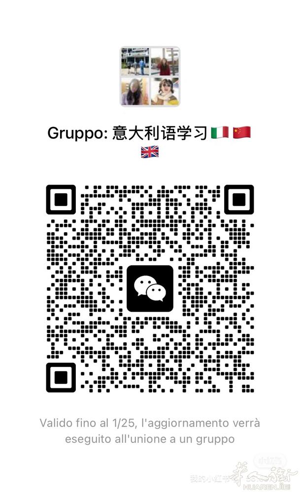 欢迎进意大利语学习群！ 意大利语-中文-英语  wx: sofiachen9