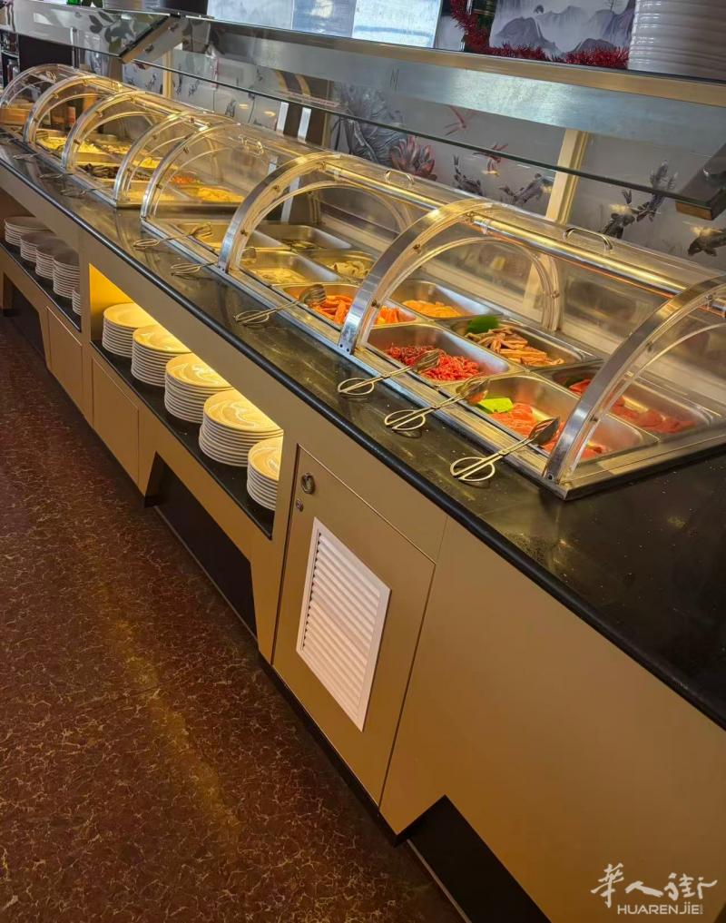 餐館升级，4台热布菲台，9台冷布菲台，两千拉走