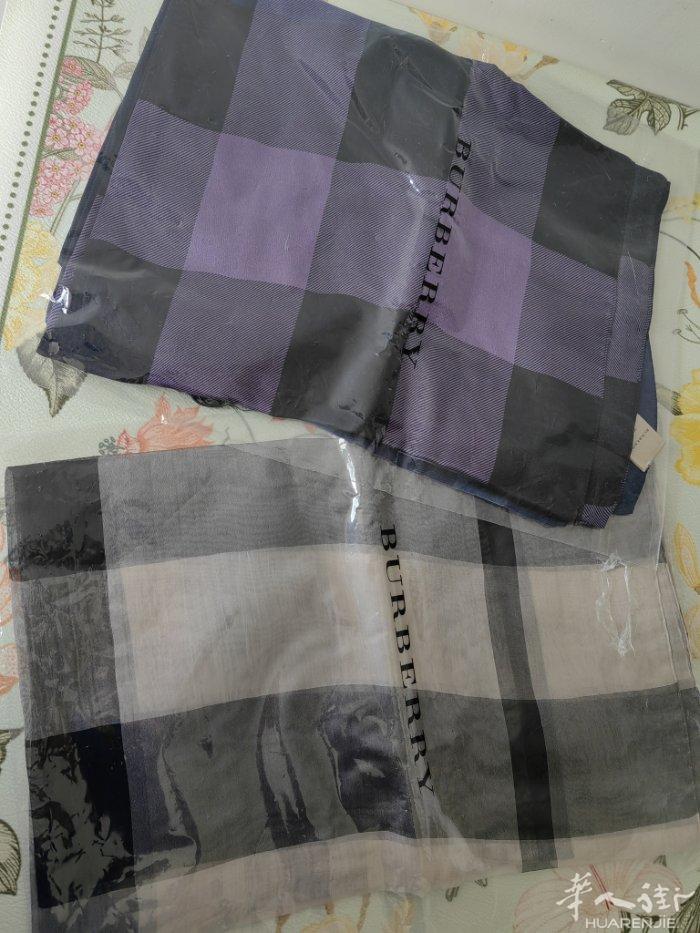 全新Burberry薄围巾