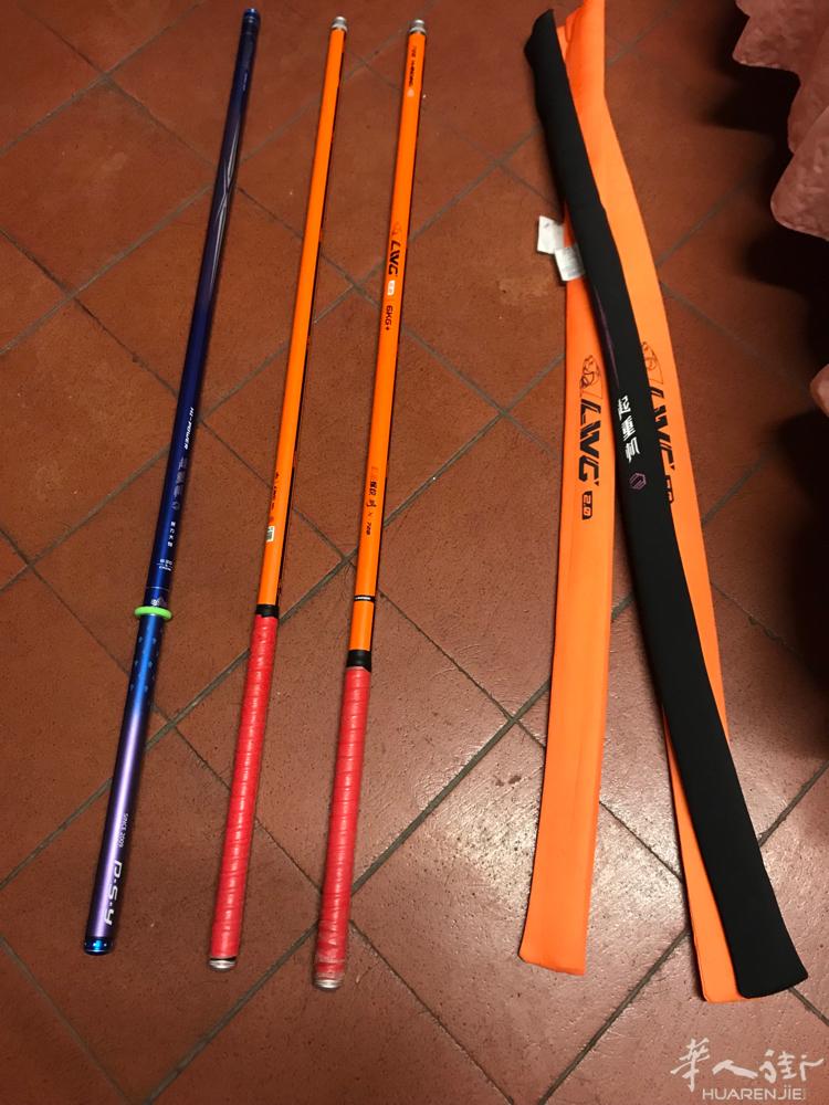 转让中国货，最耐造的鱼杆就3把现货可以上网查，品牌中国汉鼎，9成新，一个7.2两