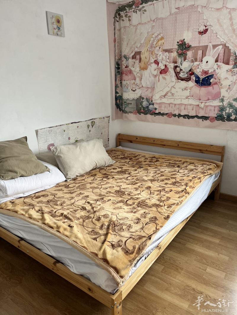 双人床140x200 cm（九成新）孩子不要一个人