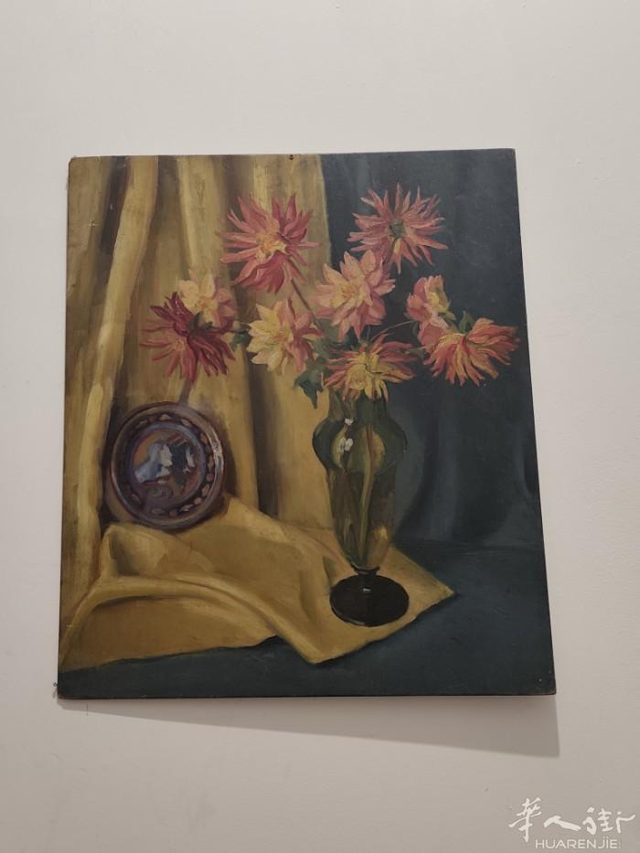 1.复古静物花卉油画｜手工绘制｜中古家居氛围感 2.欧洲风景油画 手绘原作 古典