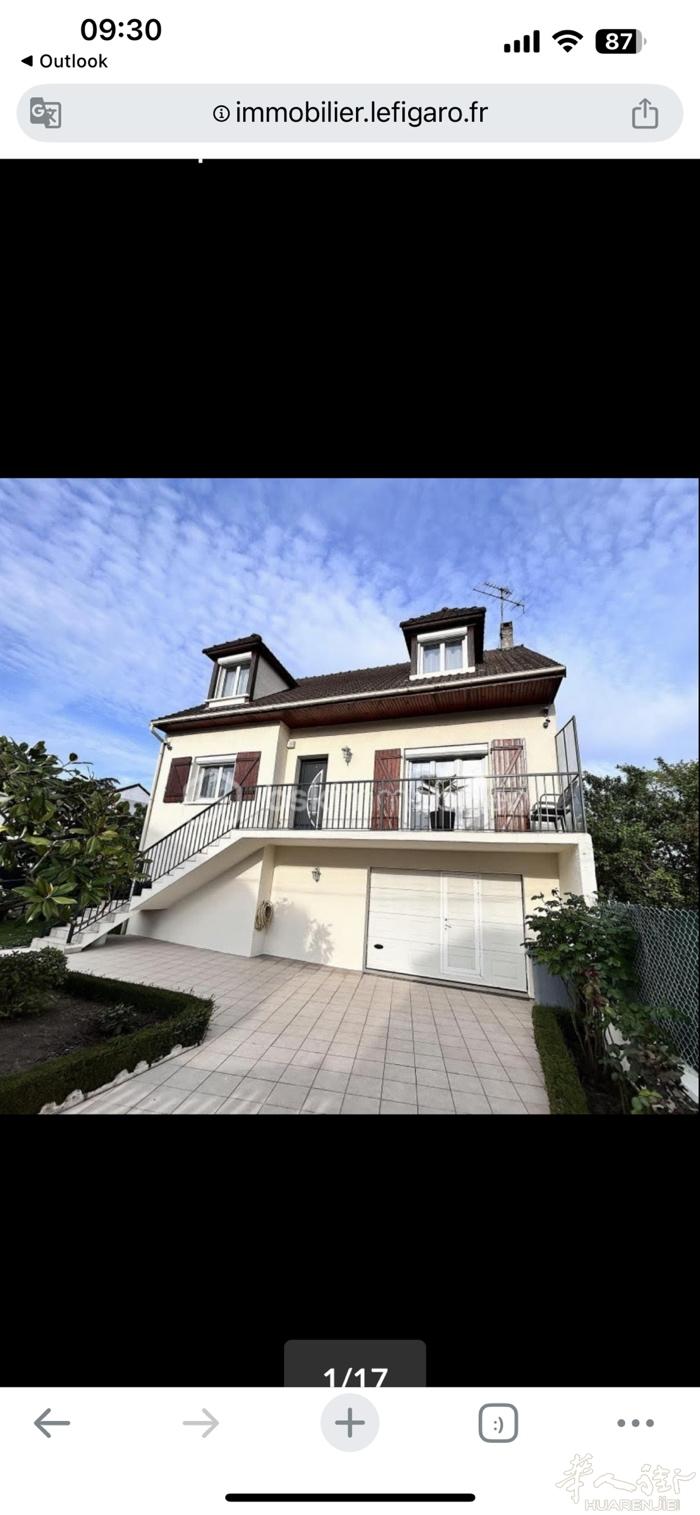 别墅分租，villeneuve saint georgs 94190，近火车站，