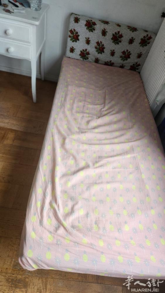出售闲置物品，折叠单人床，25欧元。上门自取，不送货。联系电话：07 45 42