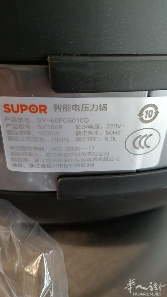 出苏泊尔6L智能全新电饭锅，双内胆，附带欧标插头，80瑞郎。opfikon火车站
