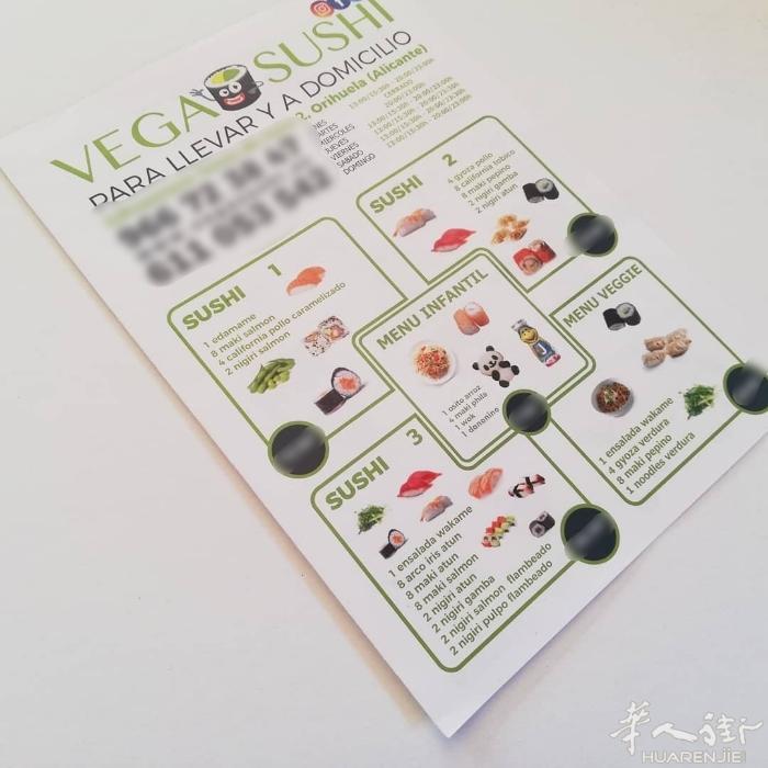 欧洲本地华人印刷厂，专为中餐厅、日料店定制菜单✨   ✅ 防水防油覆膜材质，耐脏
