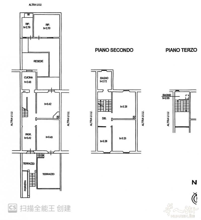 出售29.5万 落地房带车库poggio caiano ，地坪层车库25平方米，
