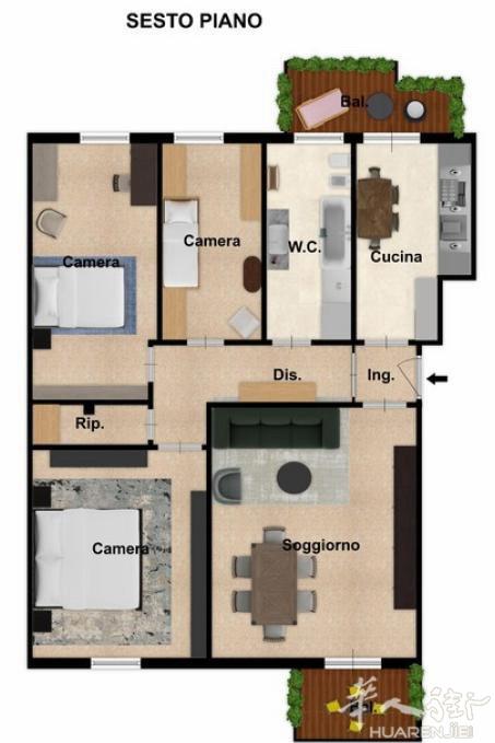 🏠 米兰四居室公寓出售 – Via Viterbo 49（Bisceglie