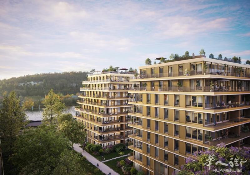 🇫🇷巴黎92省布洛涅Boulogne-Billancourt｜塞纳河畔高端新盘 🏠河岸露台府邸💎项目坐落于巴黎西南黄金居住区——布洛涅-比扬古东侧核心地