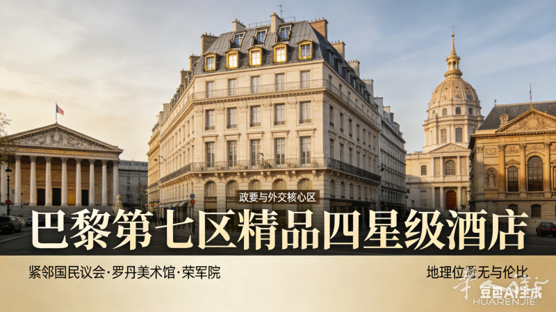 【巴黎第七区】稀缺黄金地段精品四五星级酒店出售