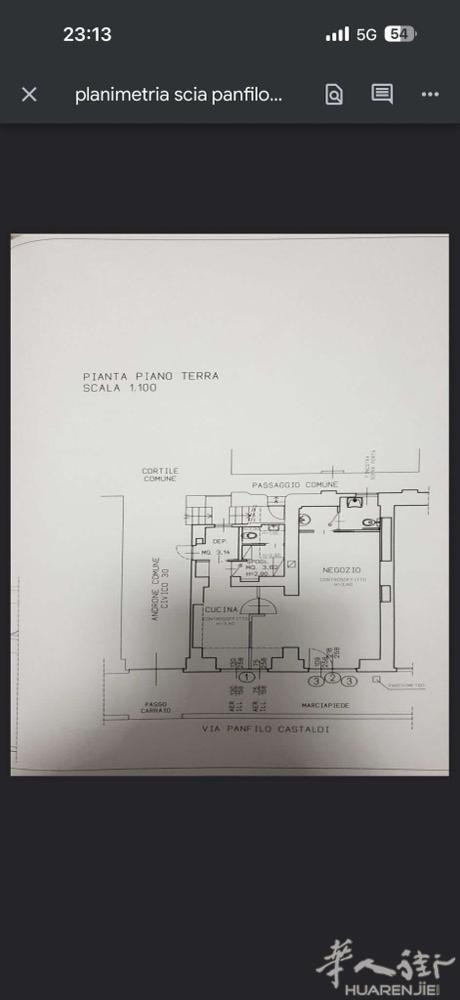 米兰市中心低价抛售店铺，原本是酒吧pub，现里面已清空，可以任买家按需求自行改造