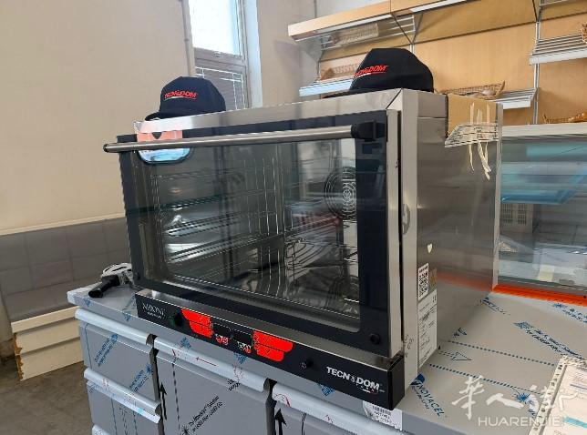 带4个GN 1/1烤盘（600x400毫米）的电动数码对流烤箱。这款电动数码对流烤箱适用于面包店和熟食店，可用于烹饪鱼、肉、面包、披萨和小吃等食品。