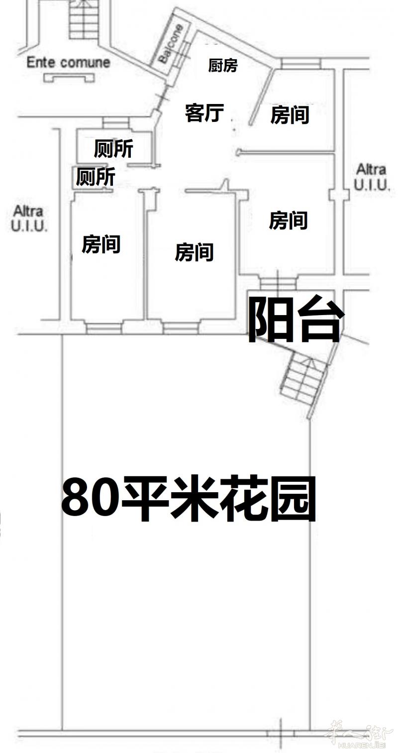 【带花园好房出售】Mac Mahon区域四室一厅一厨一卫
