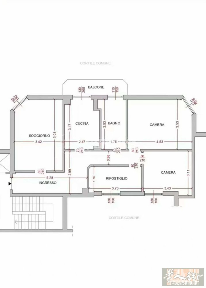 微信milanzufang001 绿线🚇crescenzago三室一厅。有个储