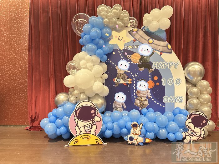 预算不高？照样出片！🎈 宝宝百日宴气球布置，简简单单也超好看～  满月、百日、
